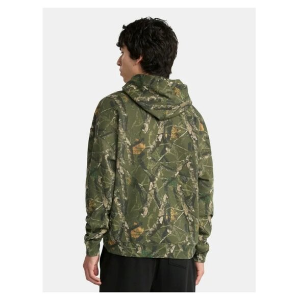 No Boundaries Oversized Hoodie with Long Sleeves, Men's & Big Men's, Large, Camo - Picture 3 of 4